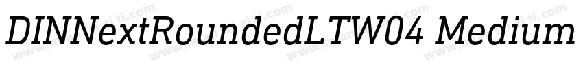 DINNextRoundedLTW04 Medium Regular字体转换